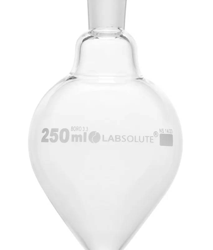 Ballon forme poire, col rodé 14/23, 250 mL