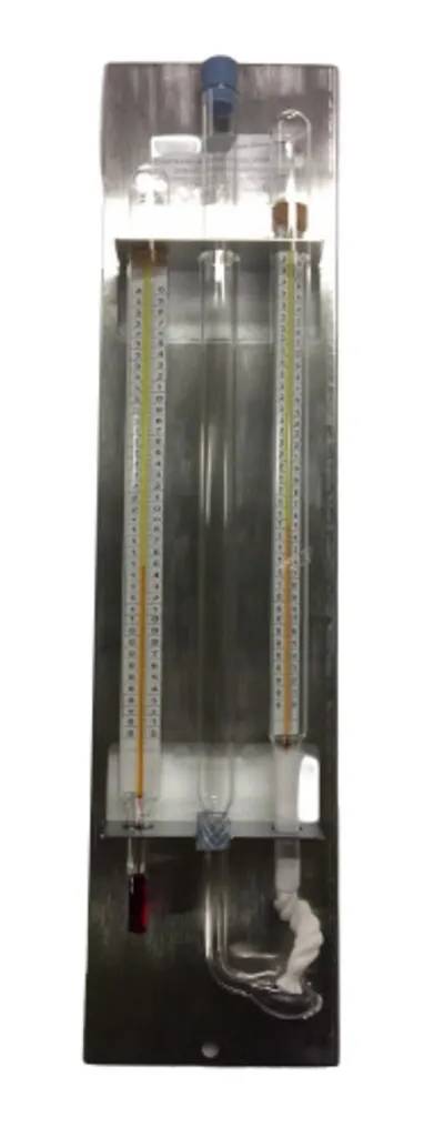 Psychromètre complet sur plaque inox avec 2 thermomètres 0/+40 °C