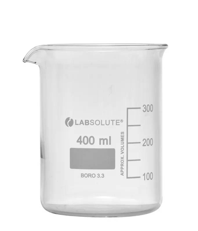 Bécher forme basse en verre borosilicaté gradué, 400 mL — lot de 10