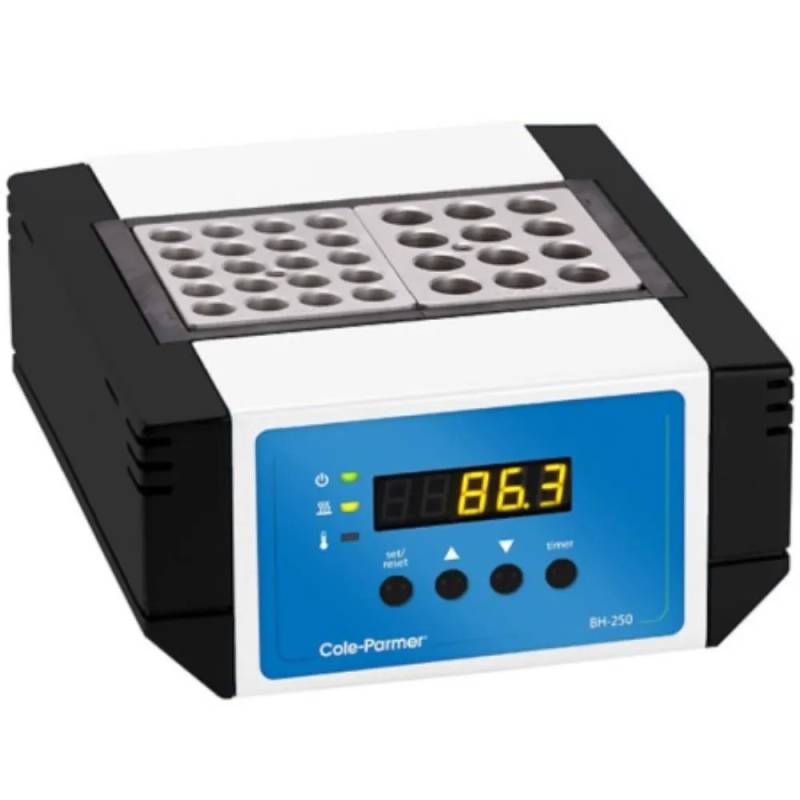 Bloc chauffant numérique Cole-Parmer BH-250D-2 — double insert, 100 °C, 230 V