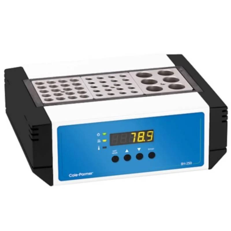 Bloc chauffant numérique Cole-Parmer BH-250D-3-HT haute température — triple insert, 200 °C, 230 V