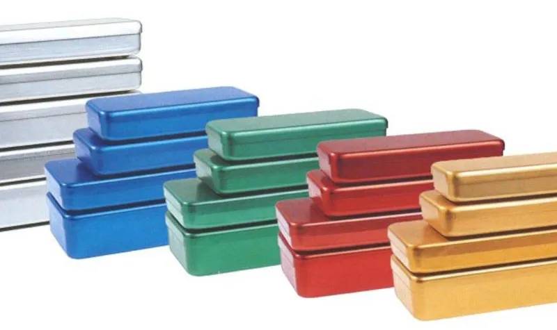 Boîte à instruments en aluminium, 215 x 100 x 50 mm