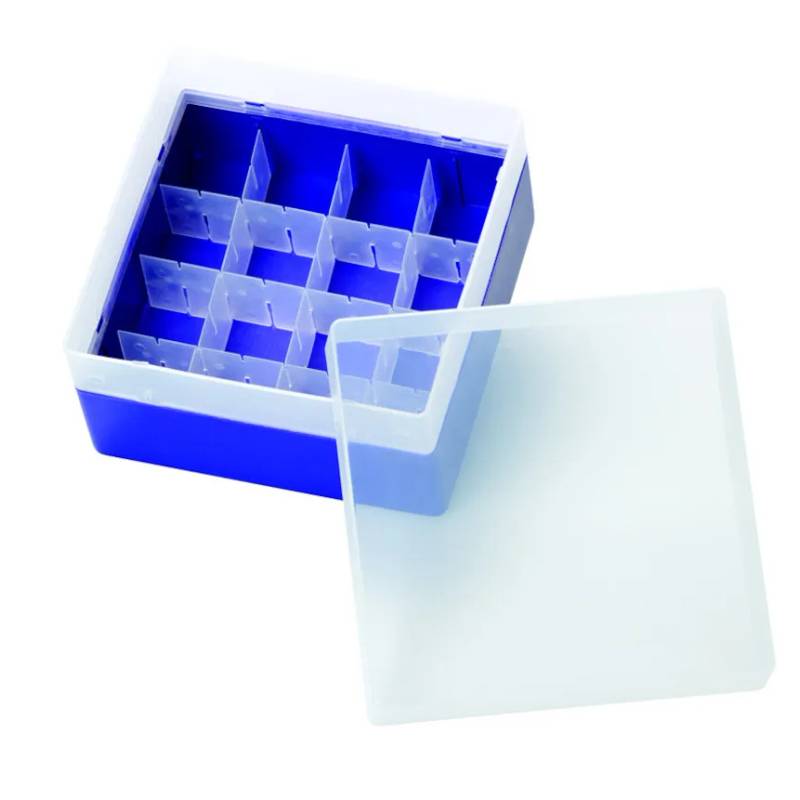 Boîte de rangement en PP violet pour 16 vials EPA de 20 mL