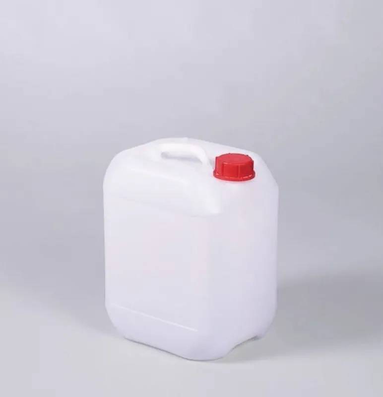 Bidon en HDPE avec bouchon rouge, 10 litres