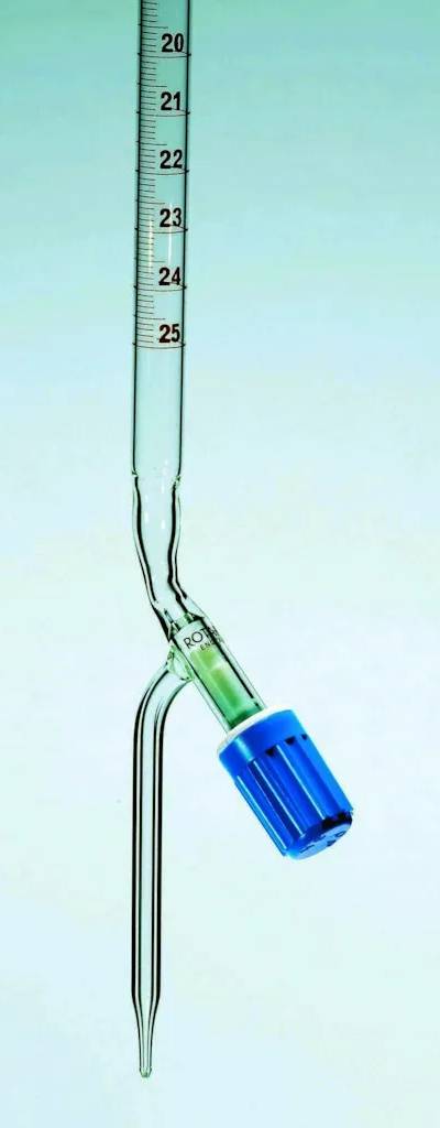 Burette MBL en verre borosilicaté, classe B, robinet Rotaflo, 100 mL en 0,2 mL