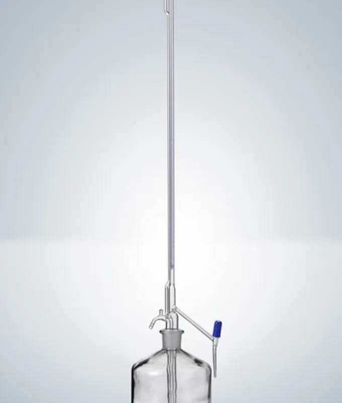 Burette automatique de Pellet DURAN, classe B, clé PTFE, 10 mL