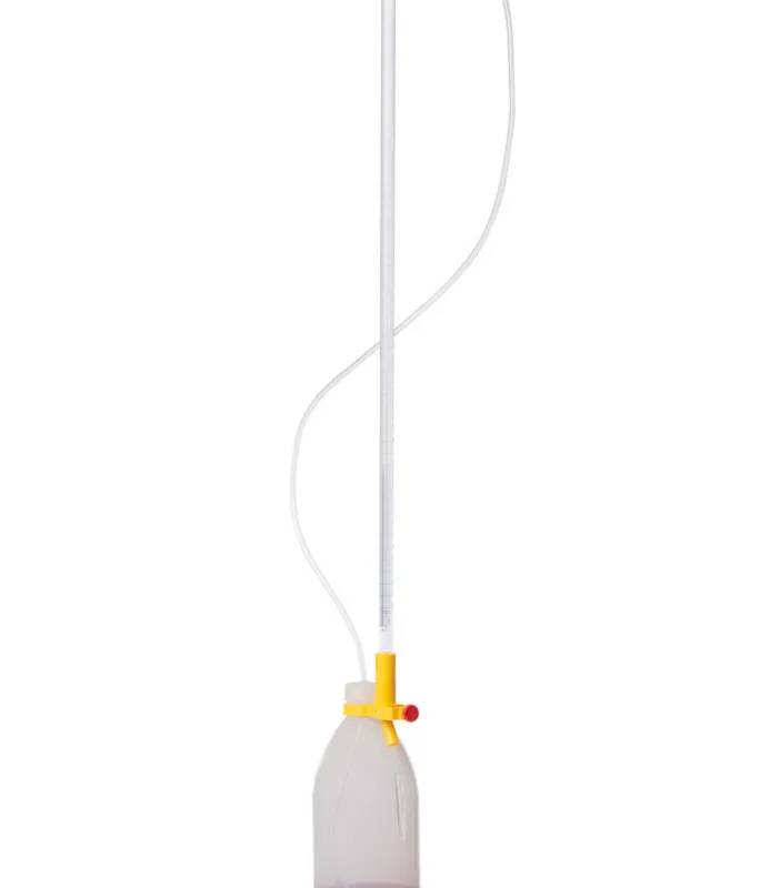 Burette de Schilling, classe B, 10 mL en 0,05 mL, flacon 500 mL