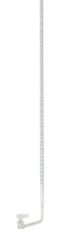 Burette en verre, classe AS, robinet latéral à clé en verre, 25 mL en 0,05 mL