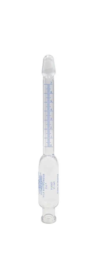 Butyromètre à lait au kilo, échelle 7 % au 1/10 — double jauge