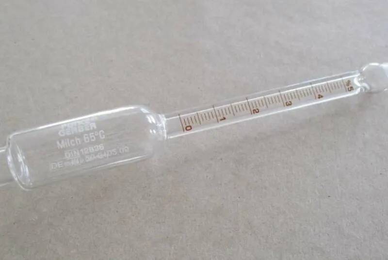 Butyromètre à lait Funke Gerber, échelle 0-5 %