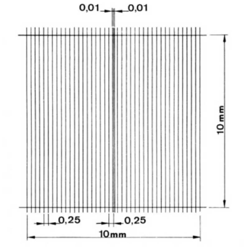 Cellule de numération de Nageotte, quadrillage simple, CE