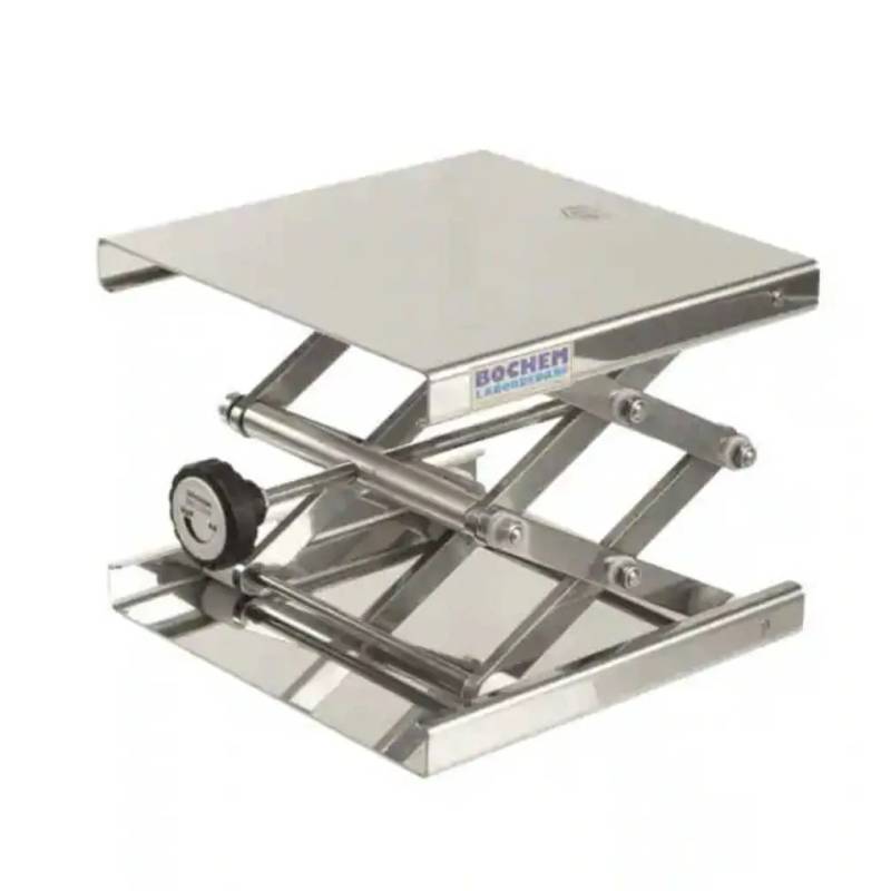 Support élévateur mécanique en inox, 160 x 130 mm, H. 60-275 mm