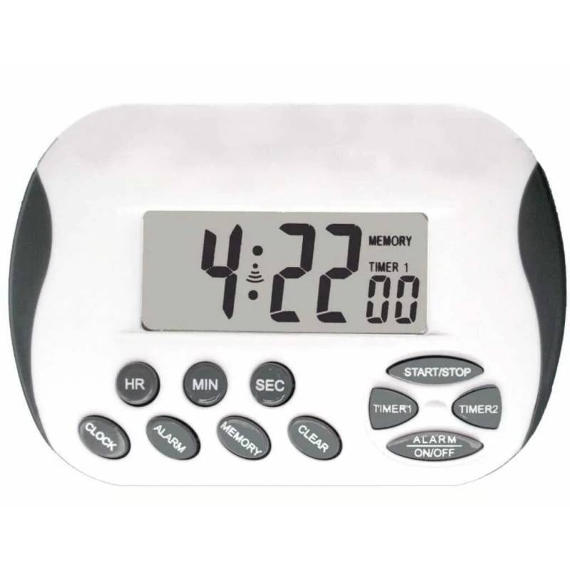 Compteur/décompteur 3 canaux, 24 heures, avec alarme deux temps