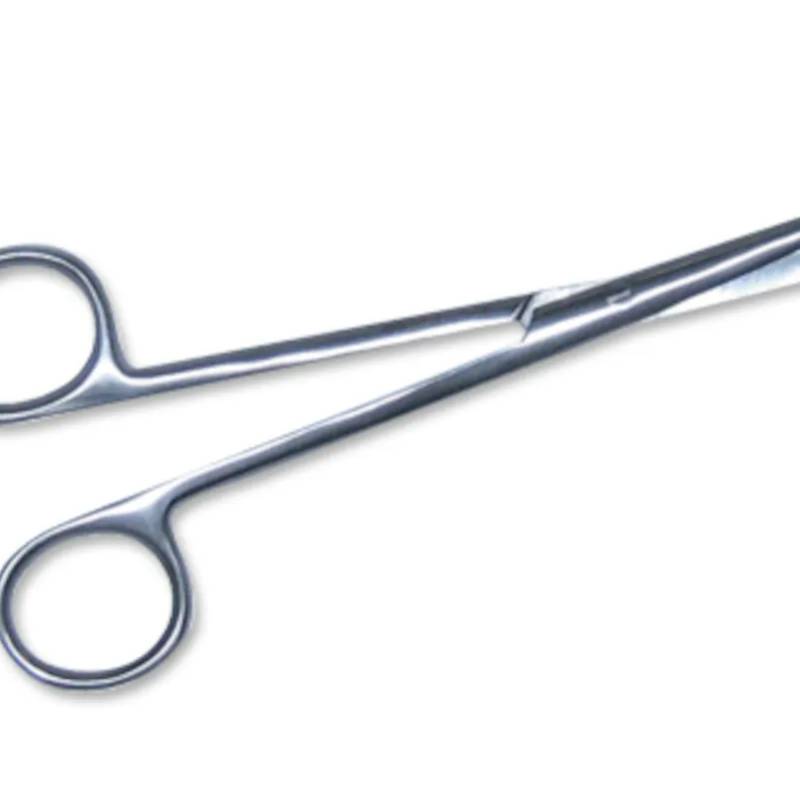 Ciseaux droits en inox à bouts arrondis type Metzenbaum, 140 mm — lot de 10