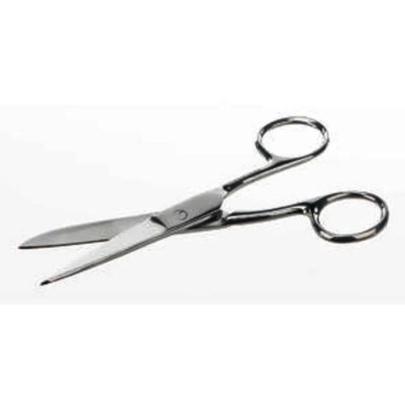 Ciseaux de laboratoire en inox, bouts rond-pointu, 165 mm