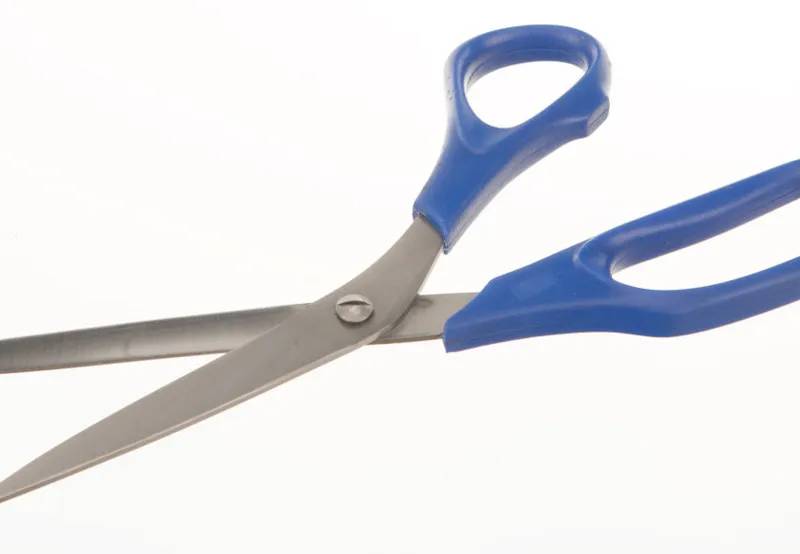 Ciseaux de laboratoire en inox, œillets plastifiés, bouts pointu/rond, 150 mm