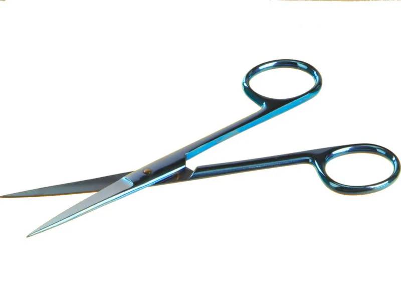Ciseaux droits fins en inox, bouts pointus, 140 mm