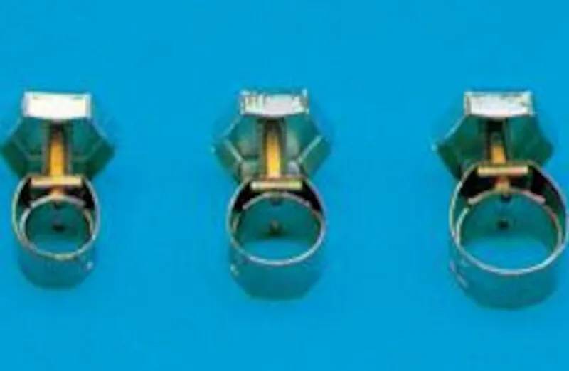 Collier de serrage en nickel chromé, Ø 12-17 mm