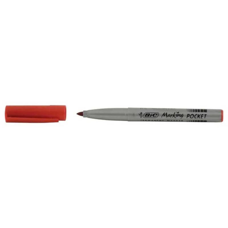 Feutre permanent BIC rouge, pointe fine ogive 1,1 mm