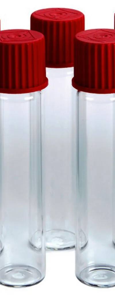 Cuvette de réaction avec bouchon à vis, diamètre 20 mm, pour systèmes de test Hach — lot de 5