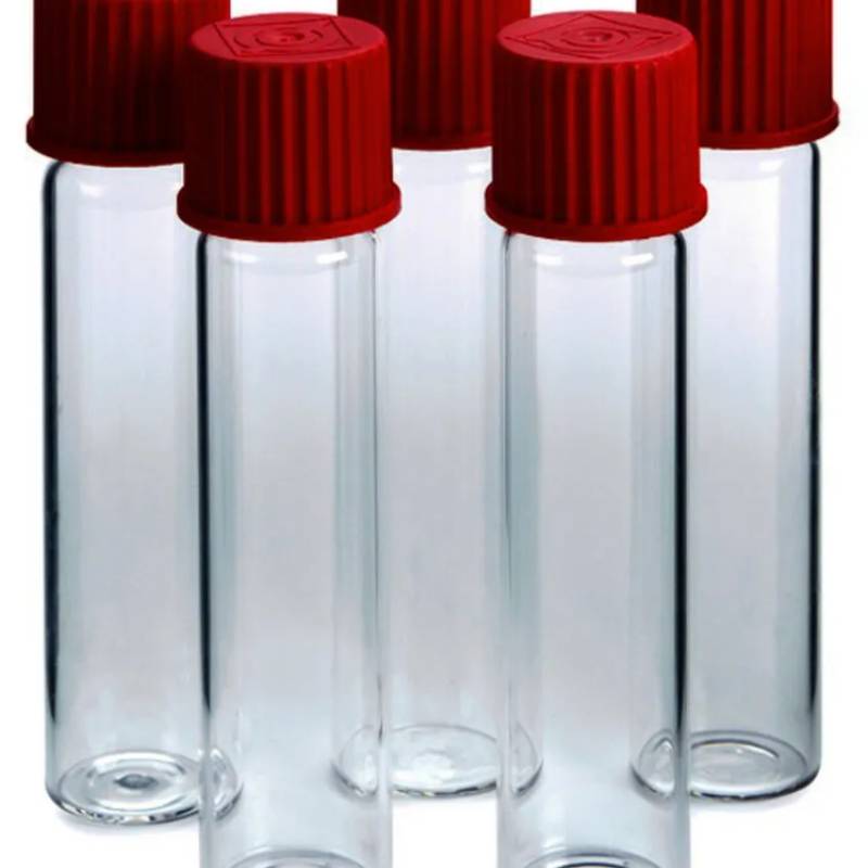 Cuvette de réaction avec bouchon à vis, diamètre 20 mm, pour systèmes de test Hach — lot de 5