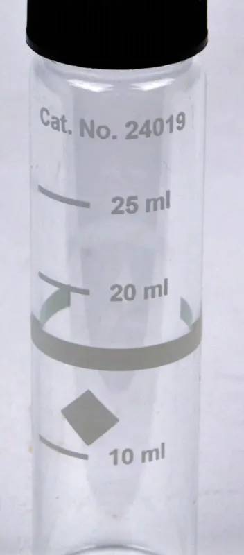 Cuvette ronde en verre avec bouchon, 25 mL, pour colorimètres et spectrophotomètres Hach — lot de 6