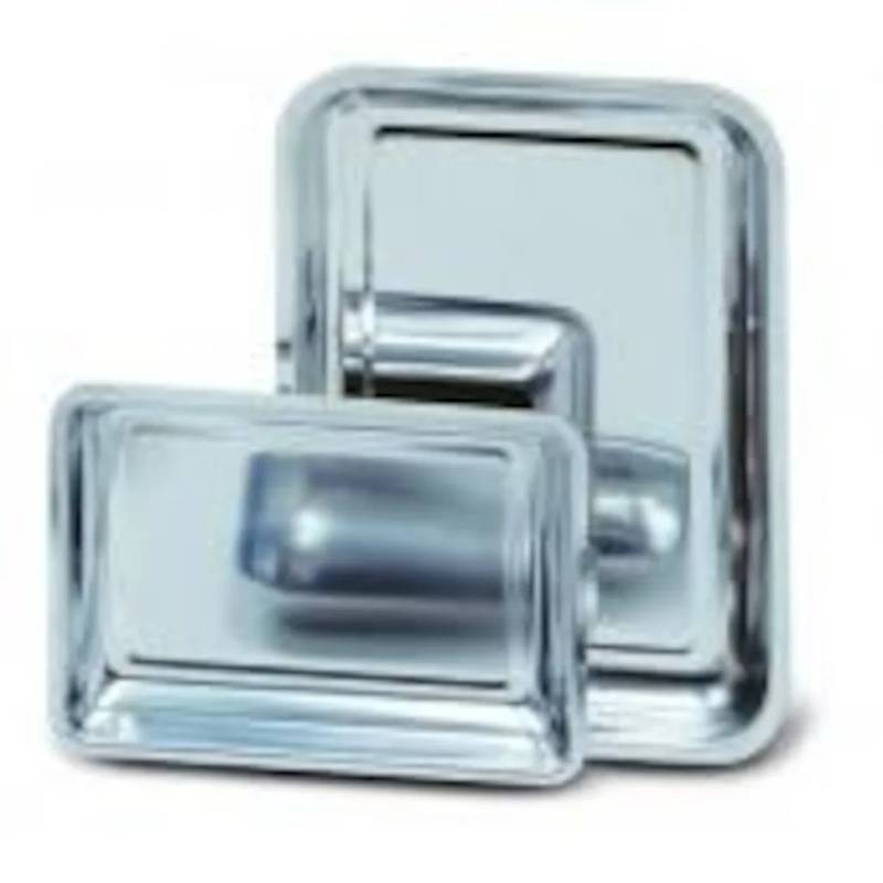 Plateau rectangulaire inox, L.355 x P.255 x H.40 mm