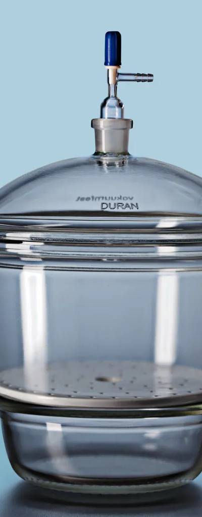 Dessiccateur en verre Duran à robinet, Ø 380 mm