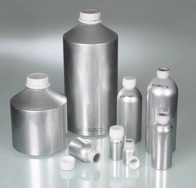 Flacon en aluminium avec bouchon, 60 mL