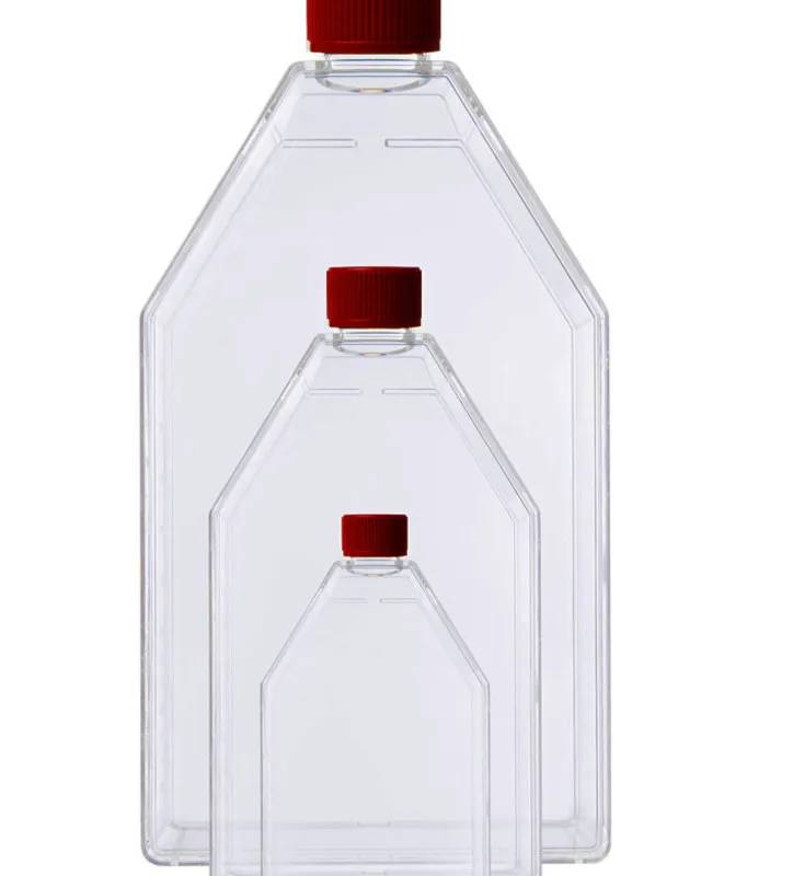 Flacon de culture cellulaire LABSOLUTE, bouchon à vis filtrant, 250 mL — lot de 100 (5 sachets de 20)