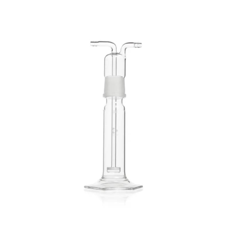 Flacon laveur pour gaz en verre Duran, rodage normalisé col 34/35, avec plaque filtrante, 100 mL
