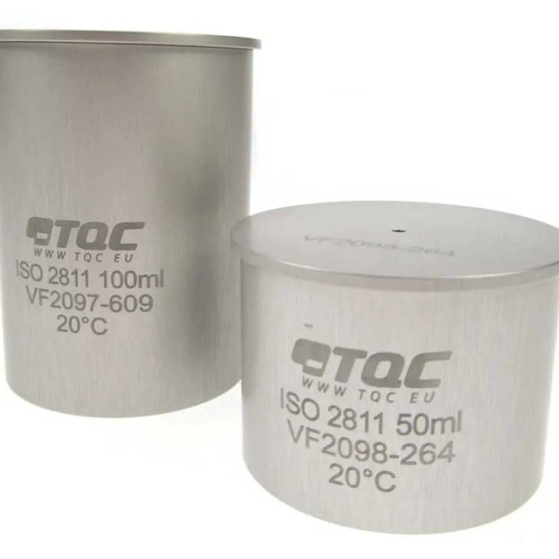 Pycnomètre en inox calibré, 50 mL (ISO 2811, ASTM D1475)