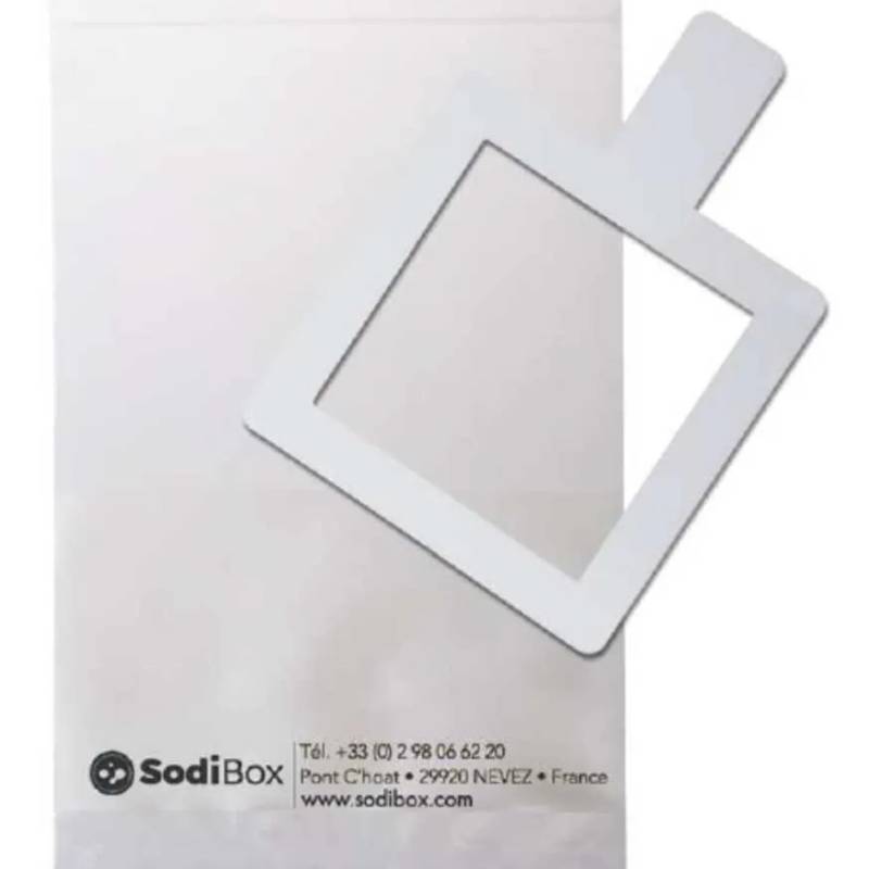 Gabarit plastique stérile 10x10 cm, sous sachet individuel