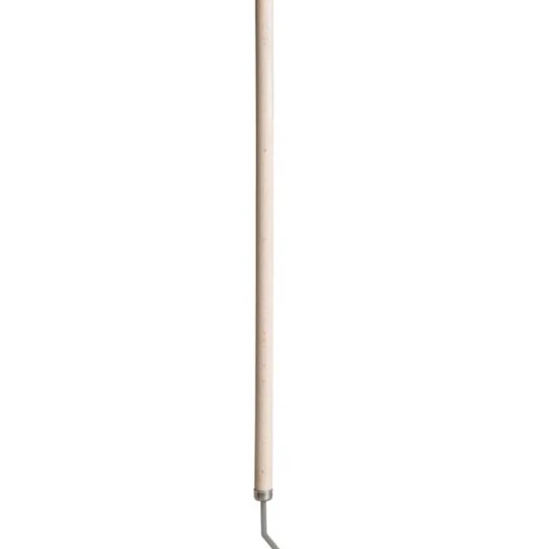 Brosse coudée à manche en bois pour ballons