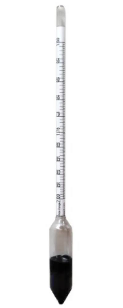 Densimètre de recherche de plage — 1,50 à 2,00 SG, subdivision 0,005 (tension superficielle moyenne)