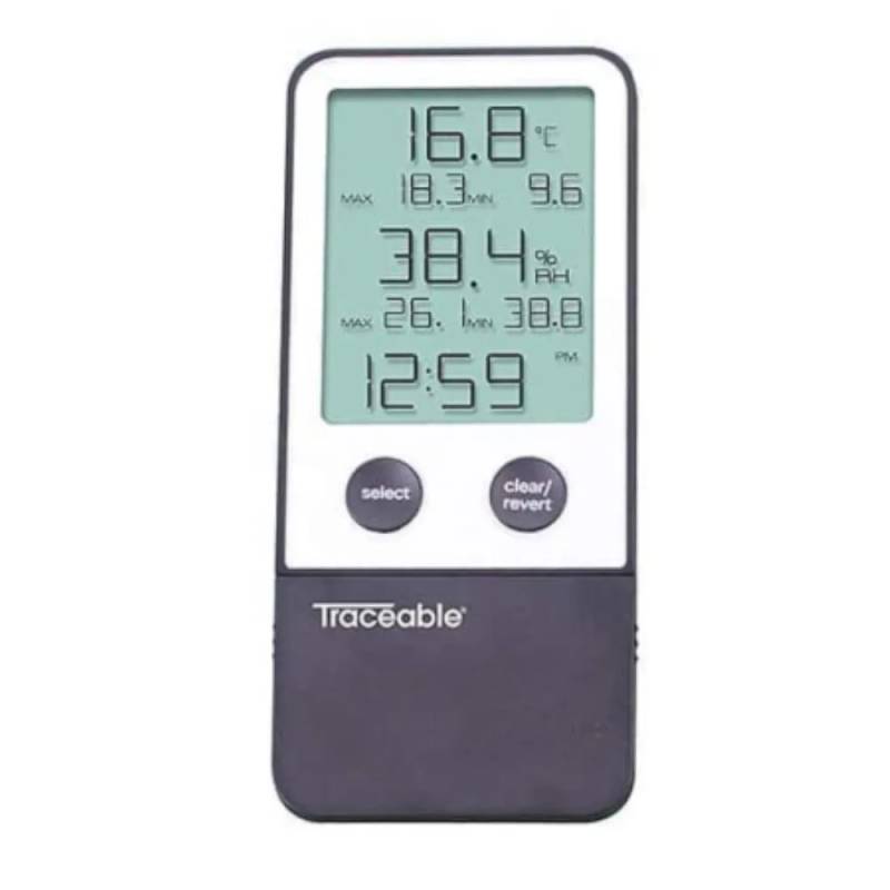Hygromètre à mémoire Traceable avec horloge intégrée