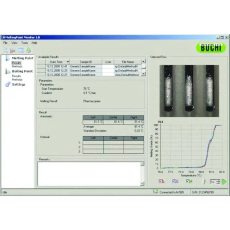 Logiciel PC Melting Point Monitor Professional
