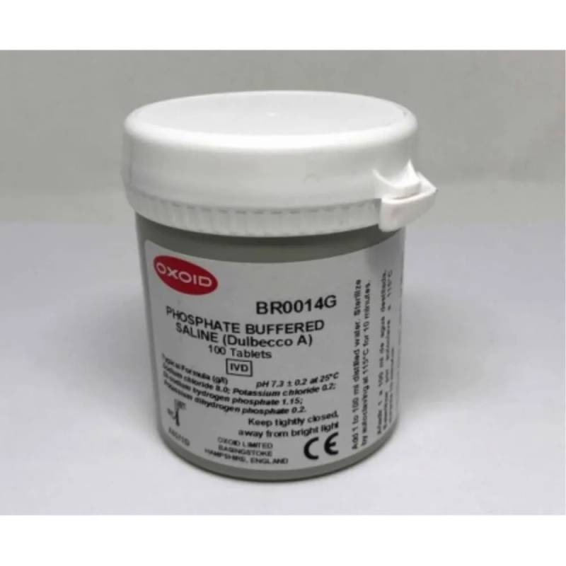 Comprimés tampon phosphate salin (PBS) Thermo Scientific Oxoid — pour 100 mL de solution