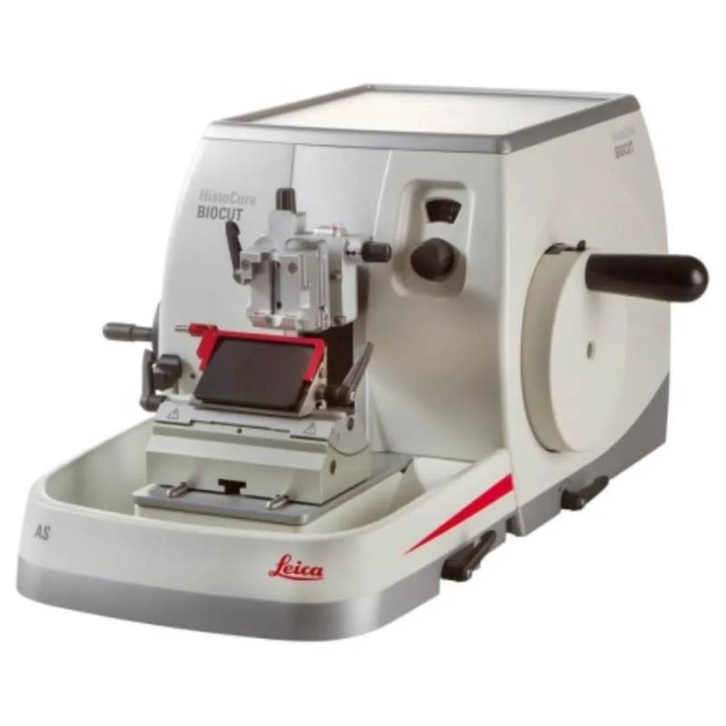 Microtome rotatif manuel Leica Biosystems HistoCore BIOCUT avec pince universelle pour cassettes et porte-lame 2 en 1