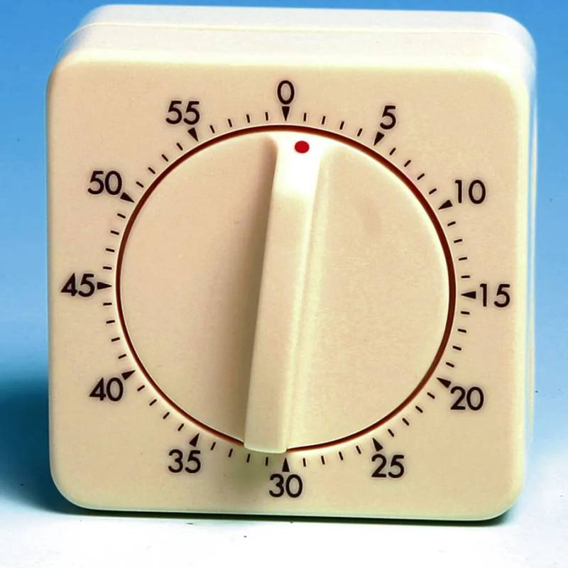 Compte-minute de table mécanique, 0-60 min