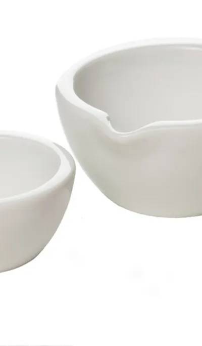 Mortier à bec en porcelaine, 70 mL