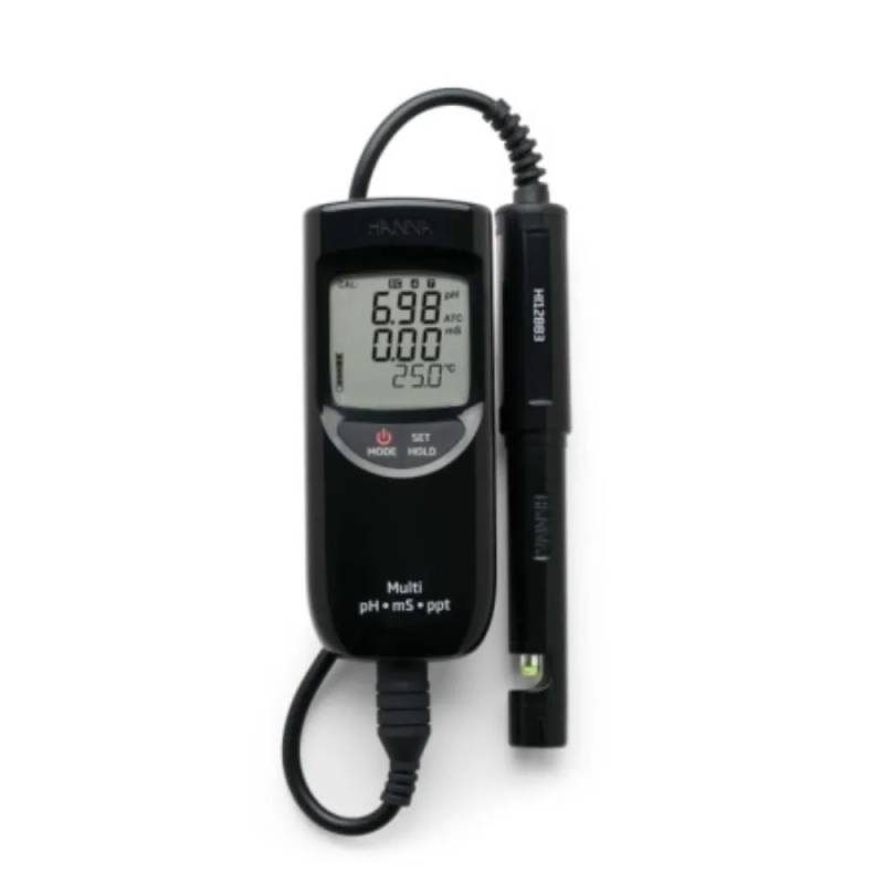 Multimètre portable haute gamme Hanna HI-991301 — pH, conductivité, TDS et température