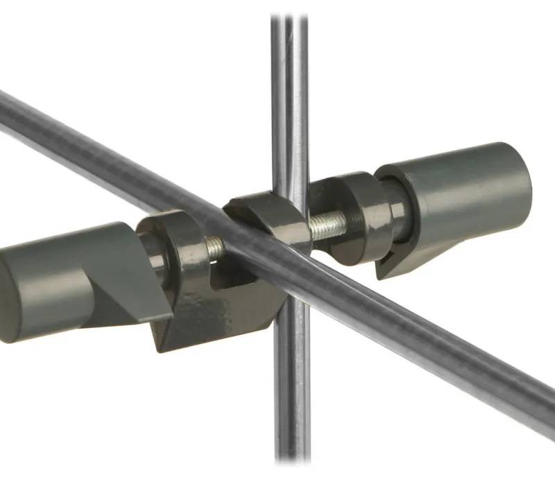 Noix de serrage double en aluminium, diamètre 5-22 mm, angle 90°