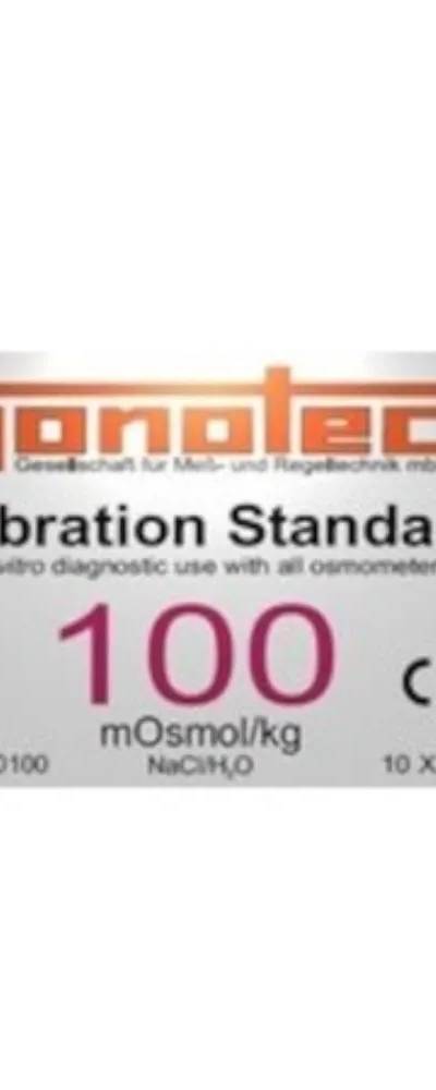 Ampoules d'étalonnage Gonotec 100 mOsmol/kg (lot de 10 x 1 mL) pour Osmomat