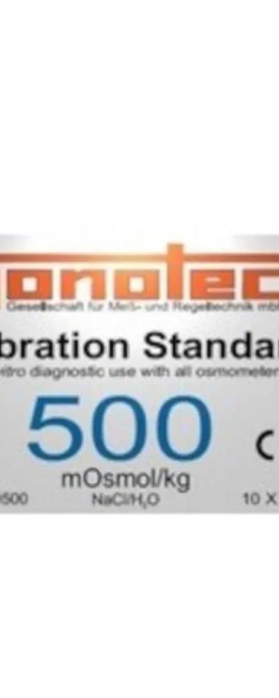 Ampoules d'étalonnage Gonotec 500 mOsmol/kg (lot de 10 x 1 mL) pour Osmomat