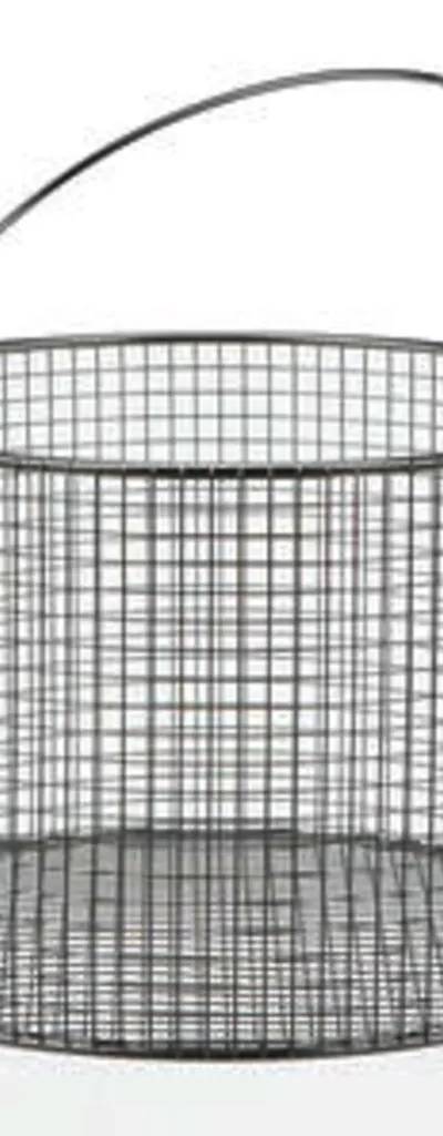 Panier rond en fil inox, 300 x 200 mm