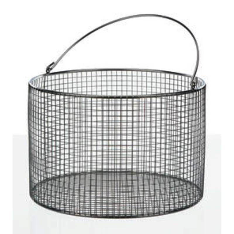 Panier rond en fil inox, 300 x 200 mm