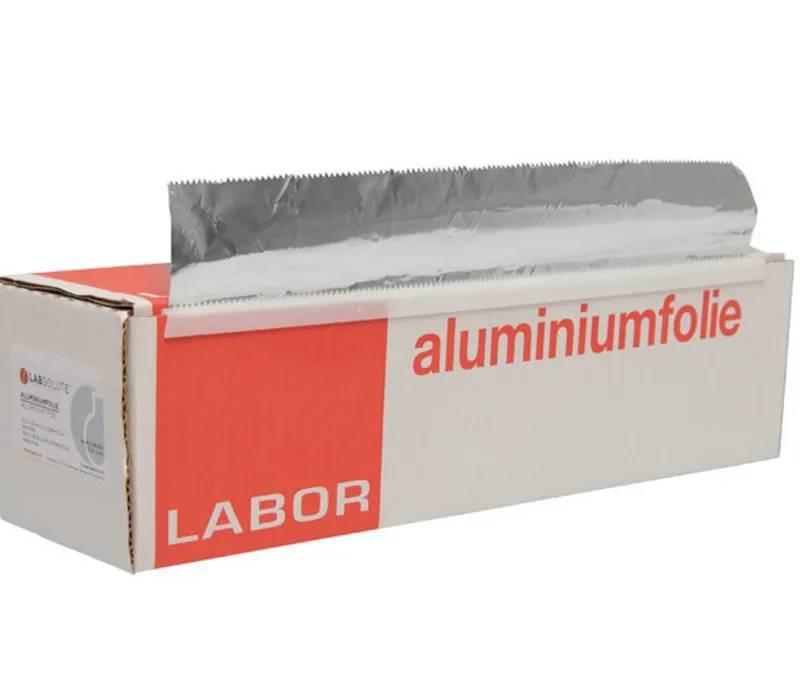 Papier aluminium 30 µm en distributeur, 100 m x 30 cm rechargeable
