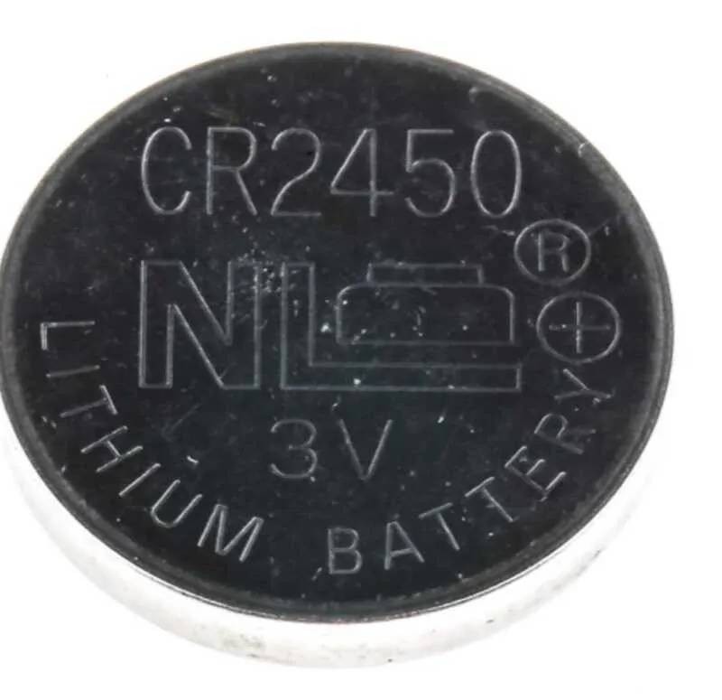 Pile bouton CR2450 lithium 3 V, Ø 24,5 mm — lot de 5
