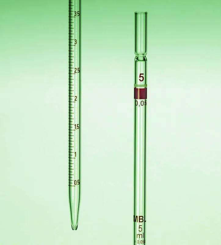 Pipette sérologique MBL en verre, classe B, 10 mL — lot de 5